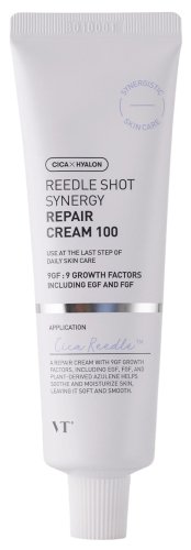 VT Cosmetics - Reedle Shot - Synergy Repair Cream 100 - Krem regenerujący z azulenem i mikroigiełkami - 50 ml  