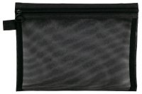 MANY BEAUTY - Transparent mesh cosmetics bag - Black - PATTERN 1