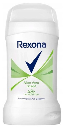 Rexona - Aloe Vera Scent - 48H Anti-Perspirant - Antiperspirant Stick - 40 ml