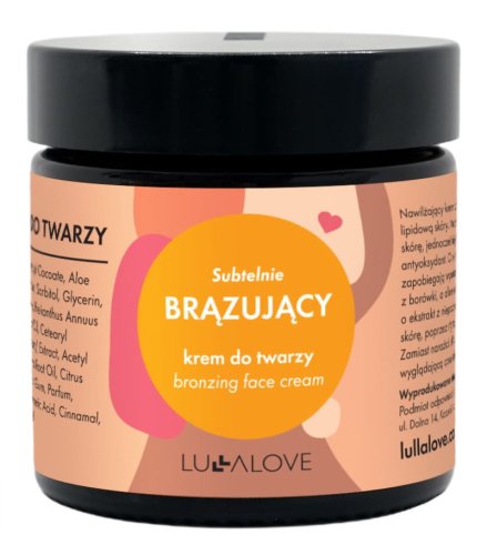 LULLALOVE - Bronzing Face Cream - Subtelnie brązujący krem do twarzy - 60 ml