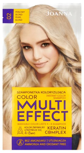 Joanna - Color Multi Effect - Instant Color Shampoo - Szamponetka koloryzująca - 02 Perłowy Blond