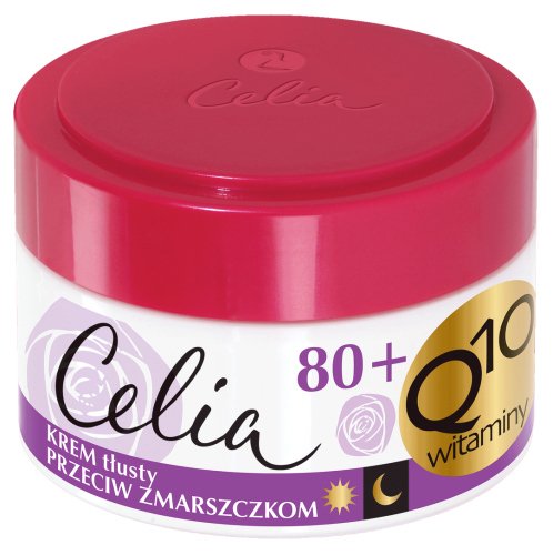 Celia - Krem przeciwzmarszczkowy tłusty 80+ z elastyną - 50 ml