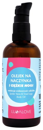 LULLALOVE - Spider Veins & Tired Legs Body Oil - Olejek na naczynka i ciężkie nogi - 100 ml