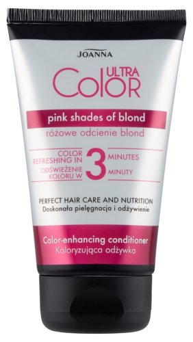 Joanna - Ultra Color - Color-Enhancing Conditioner - Koloryzująca odżywka do włosów - Różowe odcienie blond - 100 g