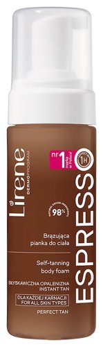 Lirene - ESPRESSO - Self Taning Foam - Brązująca pianka do ciała z organiczną wodą kokosową - Ciemna karnacja - 150 ml
