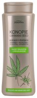 Joanna - Konopie - Cannabis Seed Shampoo - Nawilżająco-wzmacniający szampon do włosów - Włosy delikatne i uwrażliwione - 400 ml