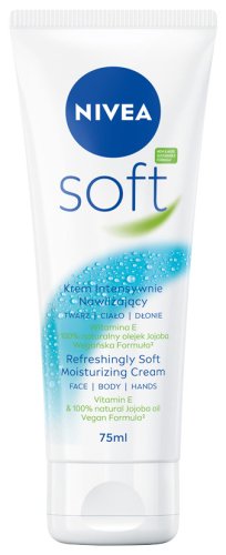 Nivea - Soft - Cream - Krem intensywnie nawilżający do twarzy, ciała i dłoni - 75 ml