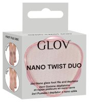 GLOV - Nano Twist Duo - 2in1 Nano Glass Foot File - Pumeks i depilator do stóp z nano szkła 2w1