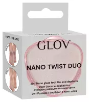 GLOV - Nano Twist Duo - 2in1 Nano Glass Foot File - Pumeks i depilator do stóp z nano szkła 2w1