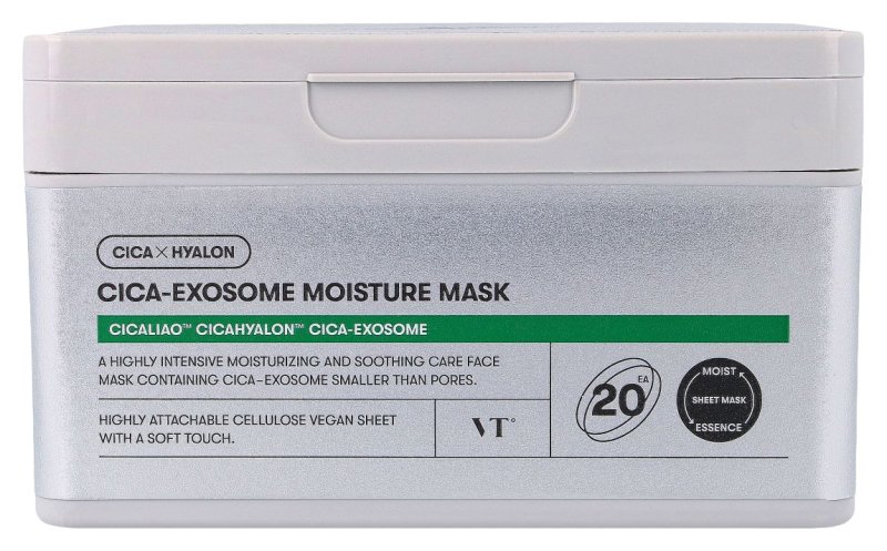 VT Cica Exosome Moisture Mask Set – 20 Hydrating Masks