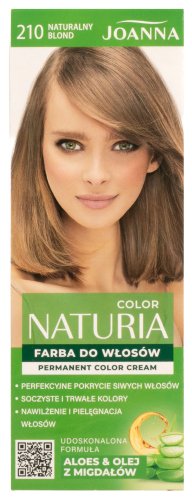 Joanna - Color Naturia - Permanent Color Cream - Farba do włosów - 210 Naturalny Blond