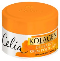 Celia - Kolagen - Delikatny krem półtłusty - Cera Normalna i Sucha - Kolagen + nagietek - 50 ml