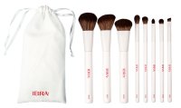 Ibra - WHITE BRUSH SET - Zestaw 8 pędzli do makijażu w saszetce 