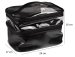 Inter-Vion - Cosmetic Bag - Duża dwupoziomowa kosmetyczka - Kuferek kosmetyczny - Glam Black