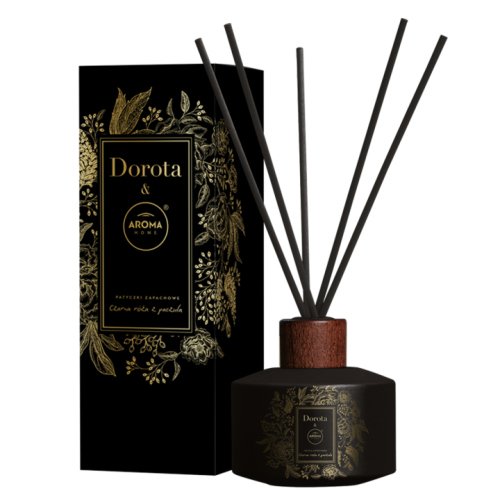 AROMA HOME & Dorota - Patyczki zapachowe - Czarna róża z paczulą - 100 ml