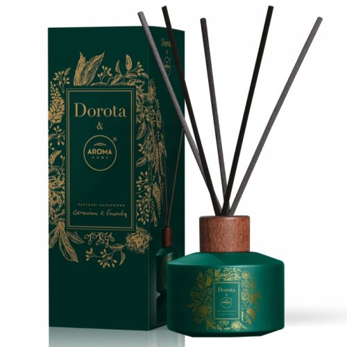 AROMA HOME & Dorota - Patyczki zapachowe - Geranium z limonką - 100 ml