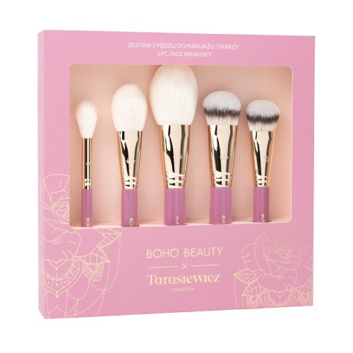 Boho Beauty x Marzena Tarasiewicz - 5pc. Makeup Brush Set - Zestaw 5 pędzli do makijażu twarzy