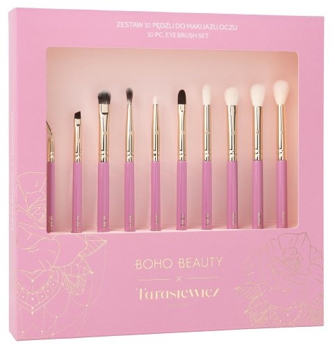 Boho Beauty x Marzena Tarasiewicz - 10pc. Makeup Brush Set - Zestaw 10 pędzli do makijażu oczu