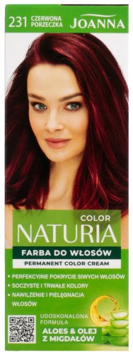 Joanna - Color Naturia - Permanent Color Cream - Farba do włosów - 231 Czerwona Porzeczka