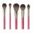 Boho Beauty - Rose Touch - 5pc. Makeup Brush Set - Zestaw 5 pędzli do makijażu twarzy