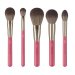 Boho Beauty - Rose Touch - 5pc. Makeup Brush Set - Zestaw 5 pędzli do makijażu twarzy