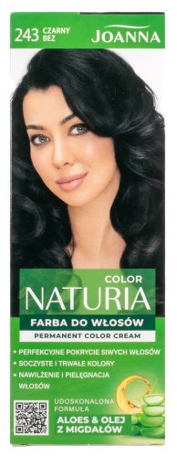 Joanna - Color Naturia - Permanent Color Cream - Farba do włosów - 243 Czarny Bez