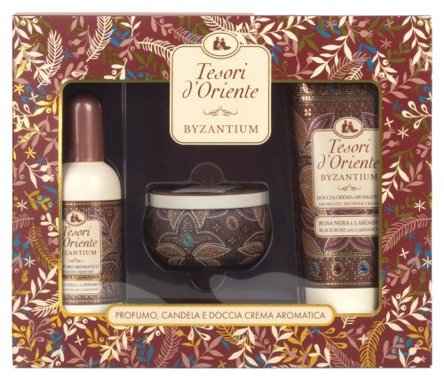 Tesori d'Oriente - Byzantium Set - Gift Set - Body Lotion 250 ml + Eau de Parfum 100 ml + Scented Candle 109 g
