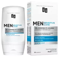 AA - MEN SENSITIVE CARE - Aftershave Gel - Chłodząco-regenerujący żel-kompres po goleniu - 100 ml