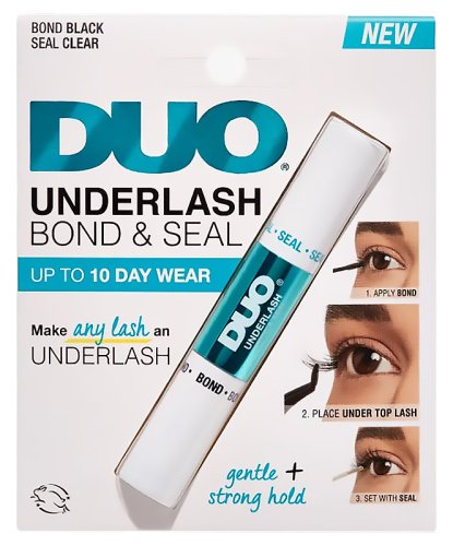 Duo - Underlash Bond & Seal - Klej i utrwalacz do sztucznych rzęs - Black & Clear - 4,5 g