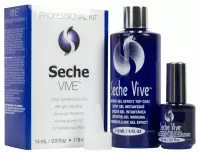 Seche - VIVE - Instant Gel Effect Top Coat - Lakier nawierzchniowy nadający efekt żelowych paznokci - 14 ml + 118 ml