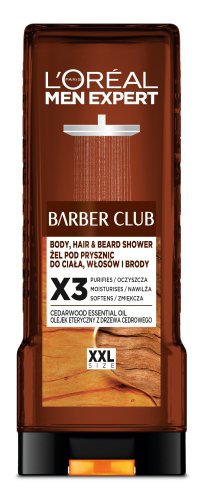 L'Oréal - MEN EXPERT - BARBER CLUB Body, Hair & Beard Shower - Żel pod prysznic do ciała, włosów i brody - XXL SIZE - 400 ml 
