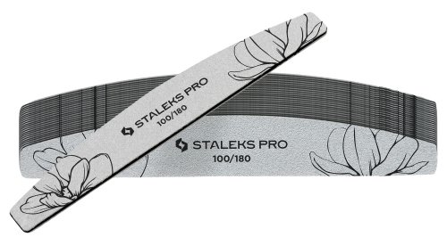 Staleks - Pro Crescent Mineral Nail File - Zestaw 25 mineralnych pilników do paznokci - Półksiężyc - NFE-40-100/180 - 25
