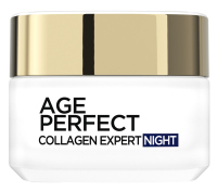 L'Oréal - AGE PERFECT Collagen Expert - Retightening Cream Night - Rozświetlająco-ujędrniający krem do twarzy na noc 50+ - 50 ml 