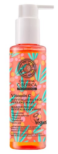 NATURA SIBERICA - OBLEPIKHA C-BERRICA - Vitamin C Revitalising Face Peeling Mask - Wegański, rewitalizujący peeling maska do twarzy - 145 ml