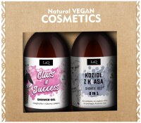 LaQ - Pełną Parą - Magnolia i Kozioł z Klasą - Zestaw prezentowy dla niej i dla niego - 2 x Żel pod prysznic 500 ml