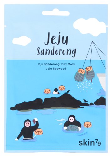 Skin79 - JEJU SANDORONG - JELLY MASK - Żelowa maska z wodorostami o działaniu odmładzającym - Jeju Seaweed - 33 ml