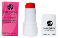 Lash Brow - Jelly Cheeks Tint - Koloryzujący róż w formie żelka - 5 g - Tropical Coral - Tropical Coral