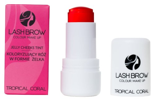 Lash Brow - Jelly Cheeks Tint - Koloryzujący róż w formie żelka - 5 g - Tropical Coral