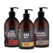 LaQ - MEN'S SET - Czyściopak - Ich Troje Bad Cat & Dogs - Zestaw 3 żeli pod prysznic - Ryszard z Bieszczad 500 ml + Doberman 500 ml + Bad Boy 500 ml