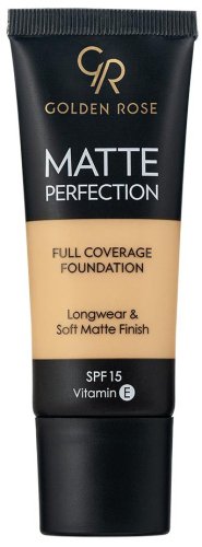 Golden Rose - MATTE PERFECTION - Full Coverage Foundation - Matujący podkład do twarzy - SPF15 - 35 ml - W4