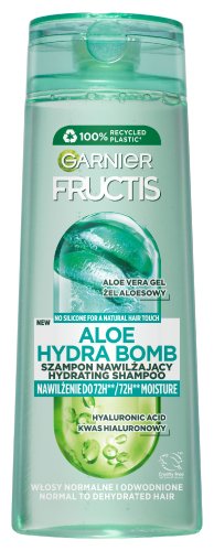 GARNIER - ALOE HYDRA BOMB - Strengthening and Moisturizing Shampoo for Dehydrated Hair - 400 ml