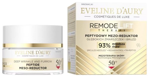 Eveline Cosmetics - Eveline D'Aury RemodeLift Therapy - Peptide Meso-Reductor 50+ Peptydowy mezo-reduktor zmarszczek do twarzy - 50 ml
