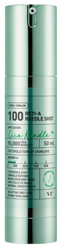 VT Cosmetics - Cica x Hyalon - 100 Reti-A Reedle Shot - Przeciwstarzeniowy mikroigłowy booster do twarzy - 50 ml