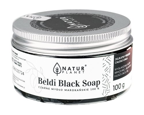 NATUR PLANET - Beldi Black Soap - Czarne mydło marokańskie - 100 g
