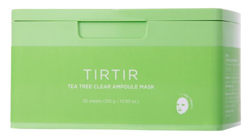 TIRTIR - Tea Tree Clear Ampoule Mask - Zestaw kojących maseczek do twarzy - 30 szt