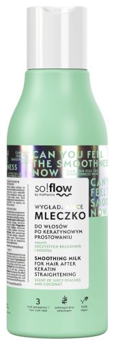 So!Flow - Smoothing Milk for Hair After Keratin Straightening - Wygładzające mleczko do włosów po keratynowym prostowaniu - 150 ml 