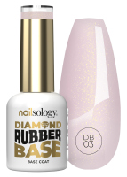 Clavier - Nailsology - Diamond Rubber Base - Lakier podkładowy pod lakier hybrydowy - 8 ml - DB03 - DB03