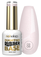 Clavier - Nailsology - Diamond Rubber Base - Lakier podkładowy pod lakier hybrydowy - 8 ml - DB08 - DB08