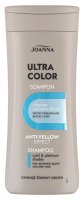 Joanna - Ultra Color Shampoo - Blue - For Blonde, Bleached and Gray Hair - Neutralizes Yellow Tones - 200 ml