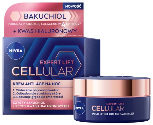 Nivea - Cellular - Expert Lift - Krem przeciwzmarszczkowy anti-age na noc - 50 ml